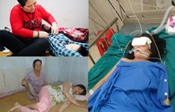 Gia đình cùng cực vì bệnh tật, 3 con thơ dại mong mẹ tỉnh từng ngày
